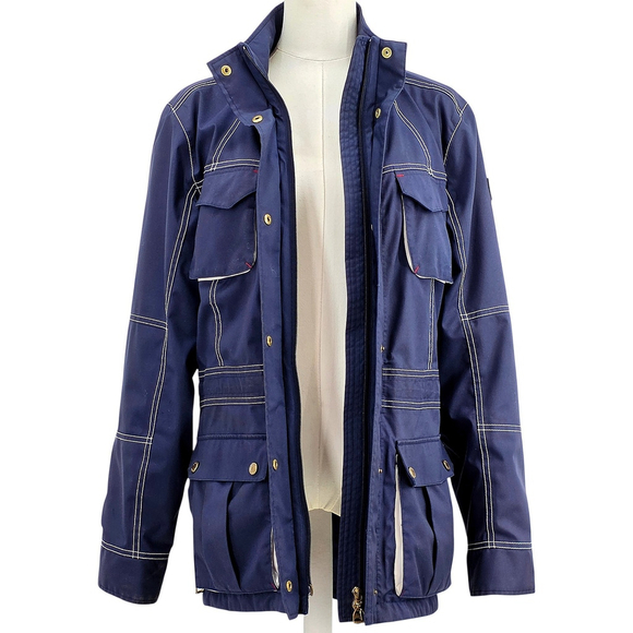 Equestrian Ariat Madeley Jacket Womens M Navy Waterproof Riding Coat - Picture 6 of 16
